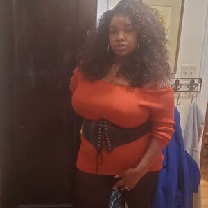 Orange dress